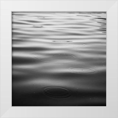 Rainy Day BW White Modern Wood Framed Art Print by Studio, Brookview