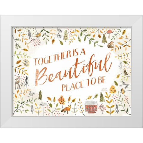 Woodland Whimsy II White Modern Wood Framed Art Print by Marshall, Laura