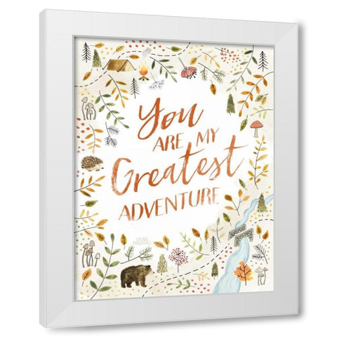 Woodland Whimsy IV White Modern Wood Framed Art Print by Marshall, Laura