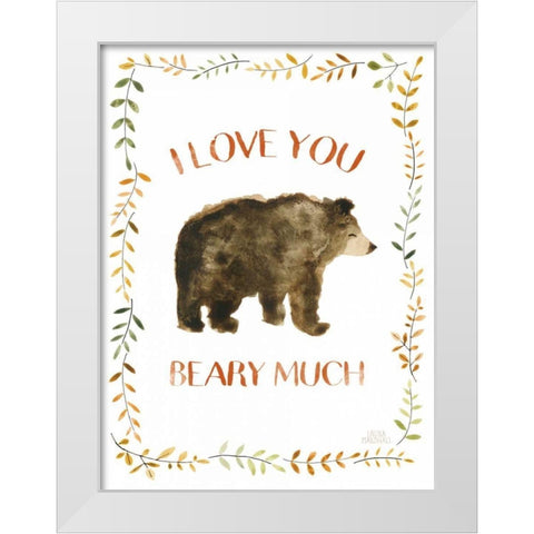 Woodland Whimsy VII White Modern Wood Framed Art Print by Marshall, Laura