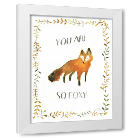 Woodland Whimsy VIII White Modern Wood Framed Art Print by Marshall, Laura