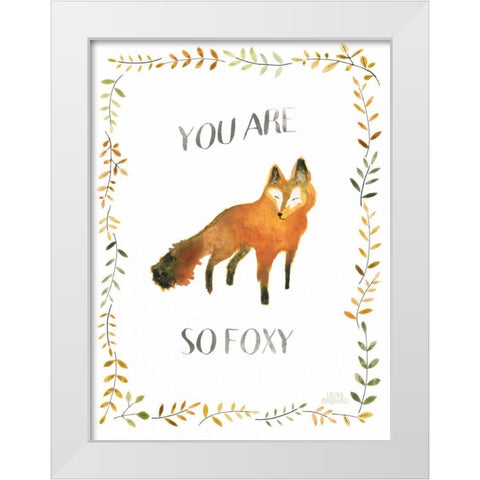 Woodland Whimsy VIII White Modern Wood Framed Art Print by Marshall, Laura