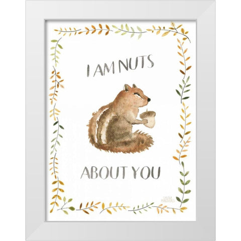 Woodland Whimsy IX White Modern Wood Framed Art Print by Marshall, Laura