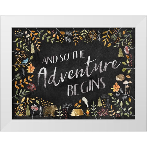 Woodland Whimsy I Black White Modern Wood Framed Art Print by Marshall, Laura