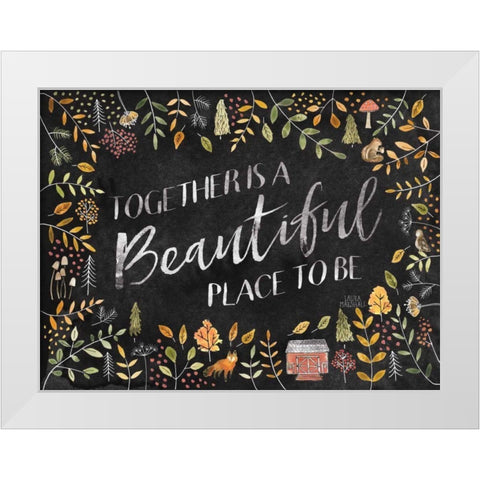 Woodland Whimsy II Black White Modern Wood Framed Art Print by Marshall, Laura