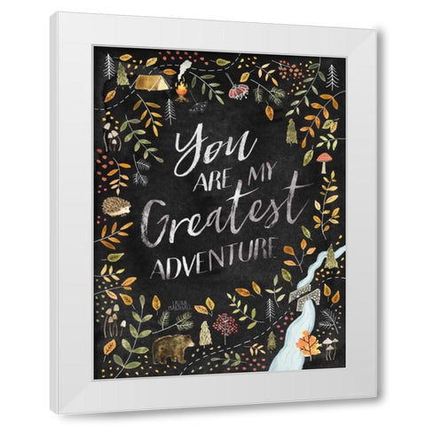 Woodland Whimsy IV Black White Modern Wood Framed Art Print by Marshall, Laura