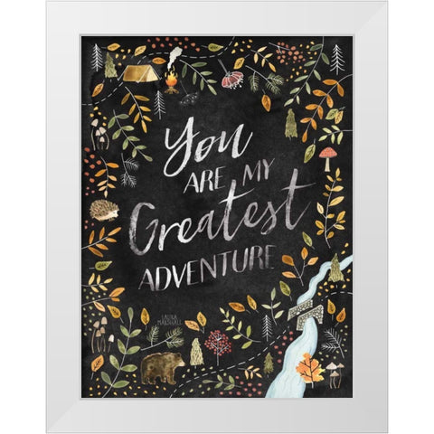 Woodland Whimsy IV Black White Modern Wood Framed Art Print by Marshall, Laura