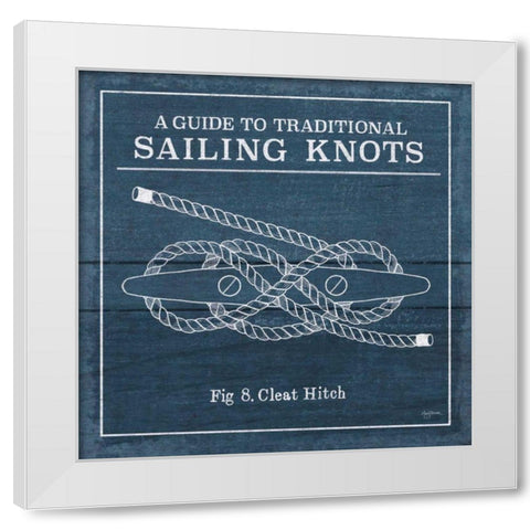 Vintage Sailing Knots VII White Modern Wood Framed Art Print by Urban, Mary