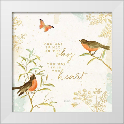 Natures Wisdom II White Modern Wood Framed Art Print by Pertiet, Katie