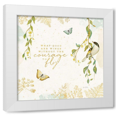 Natures Wisdom III White Modern Wood Framed Art Print by Pertiet, Katie