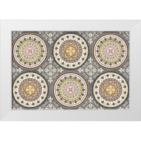 Romance in Paris III White Modern Wood Framed Art Print by Charron, Veronique