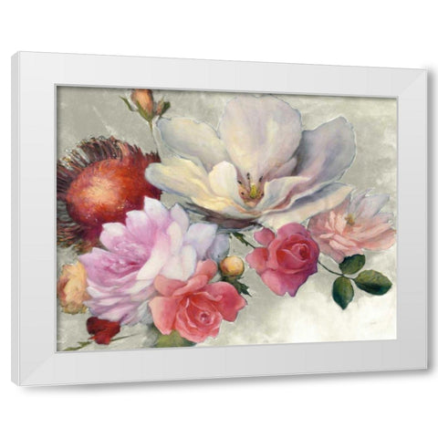 Flemish Fantasy on White White Modern Wood Framed Art Print by Purinton, Julia