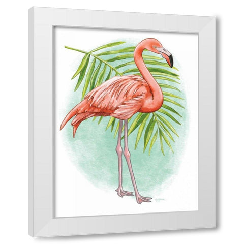 Tropical Flair II White Modern Wood Framed Art Print by Urban, Mary