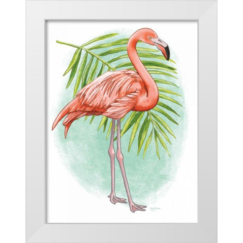 Tropical Flair II White Modern Wood Framed Art Print by Urban, Mary