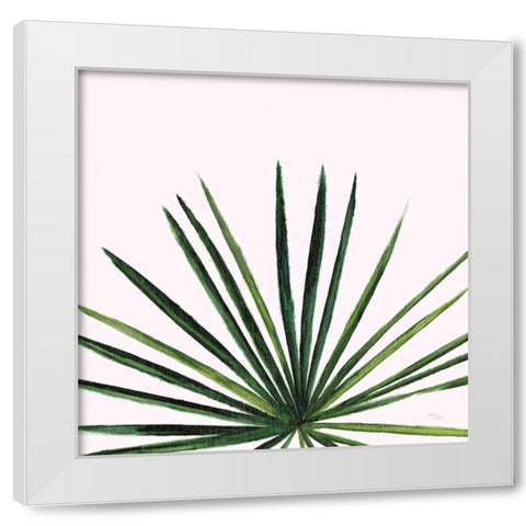 Statement Palms III White Modern Wood Framed Art Print by Wellington Studio
