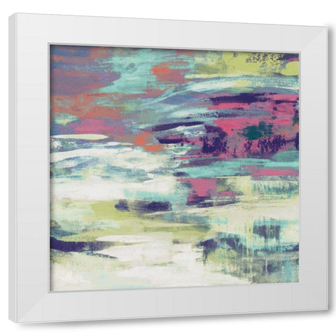 Bright Wave White Modern Wood Framed Art Print by Vassileva, Silvia