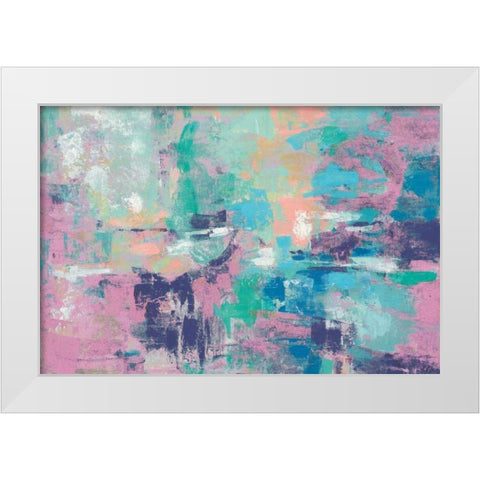 Fjord Reflections Crop Bright White Modern Wood Framed Art Print by Vassileva, Silvia