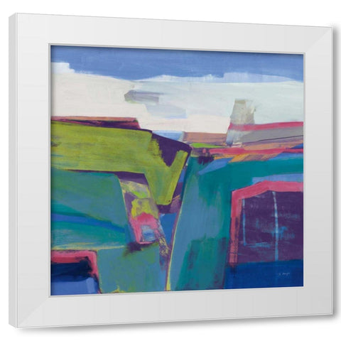 Clear Day Bright White Modern Wood Framed Art Print by Maye, Jo