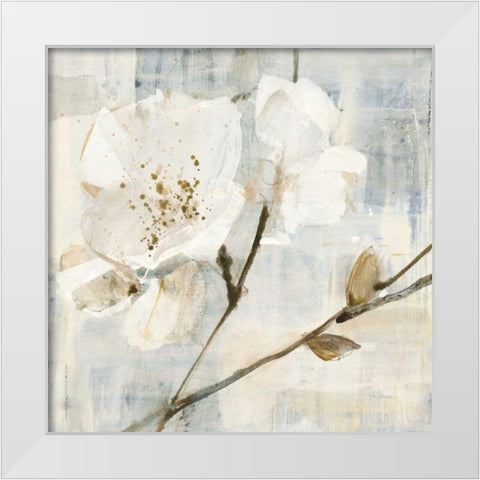 Elegance I Greige White Modern Wood Framed Art Print by Hristova, Albena