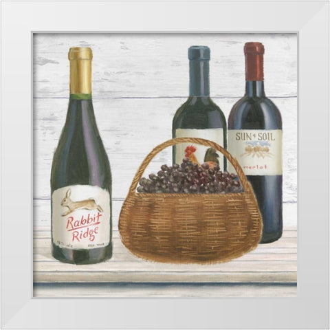 Vintners Recess II White Modern Wood Framed Art Print by Adams, Emily