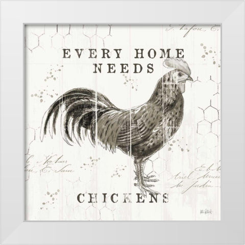 Farmhouse Fresh II White Modern Wood Framed Art Print by Pertiet, Katie