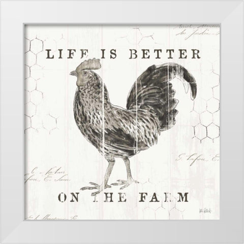 Farmhouse Fresh III White Modern Wood Framed Art Print by Pertiet, Katie