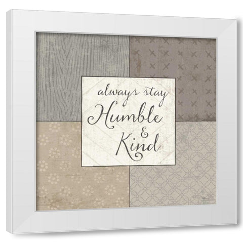 Country Collage V White Modern Wood Framed Art Print by Pela Studio
