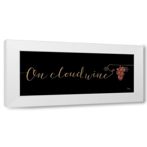 Underlined Wine IV Black White Modern Wood Framed Art Print by Charron, Veronique
