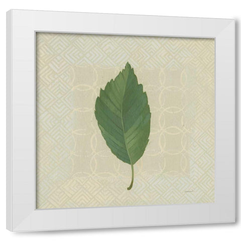 Forest Leaves III no Lines White Modern Wood Framed Art Print by Lovell, Kathrine