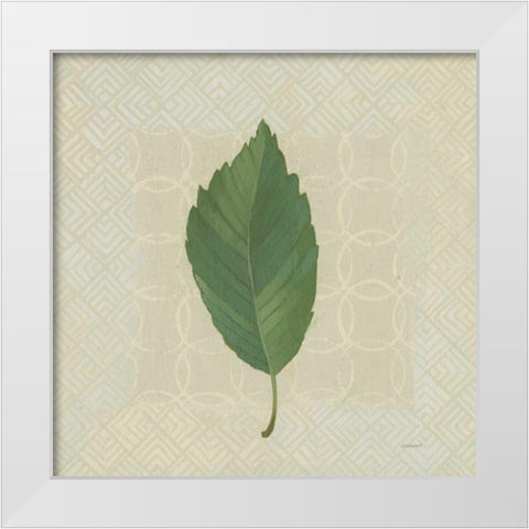 Forest Leaves III no Lines White Modern Wood Framed Art Print by Lovell, Kathrine
