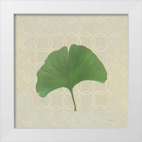 Forest Leaves IV no Lines White Modern Wood Framed Art Print by Lovell, Kathrine
