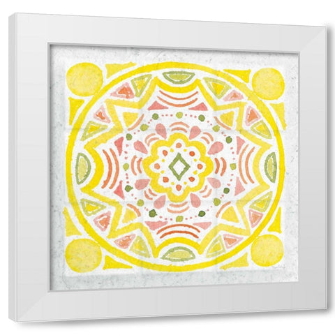 Citrus Tile II v2 White Modern Wood Framed Art Print by DeNeige, Elyse