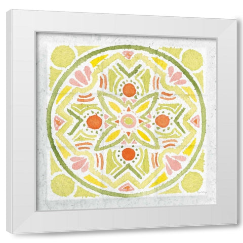 Citrus Tile III v2 White Modern Wood Framed Art Print by DeNeige, Elyse