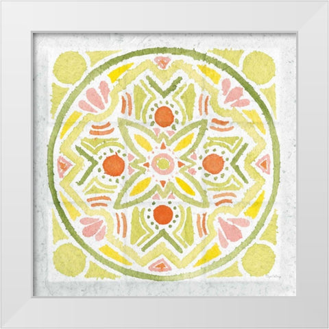 Citrus Tile III v2 White Modern Wood Framed Art Print by DeNeige, Elyse