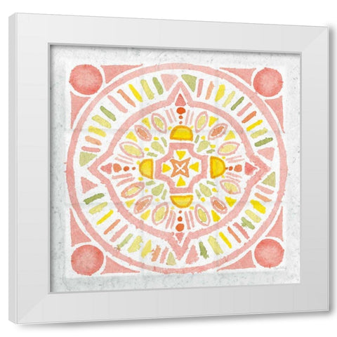 Citrus Tile IV v2 White Modern Wood Framed Art Print by DeNeige, Elyse