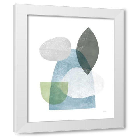 Whispers I White Modern Wood Framed Art Print by Hershey, Moira