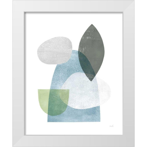 Whispers I White Modern Wood Framed Art Print by Hershey, Moira