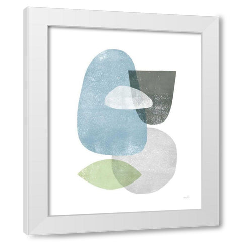 Whispers IV White Modern Wood Framed Art Print by Hershey, Moira