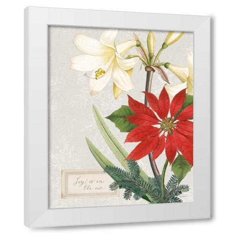 Joyful Tidings II White Modern Wood Framed Art Print by Schlabach, Sue