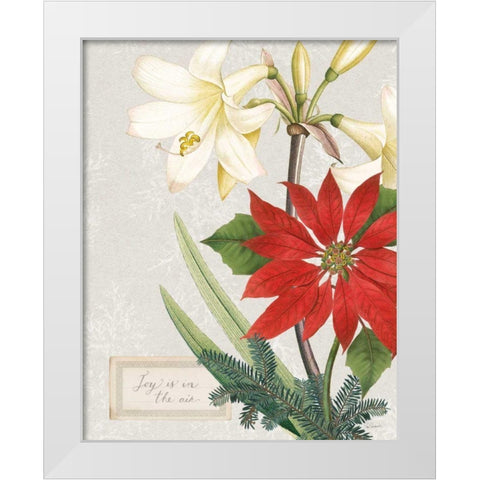 Joyful Tidings II White Modern Wood Framed Art Print by Schlabach, Sue