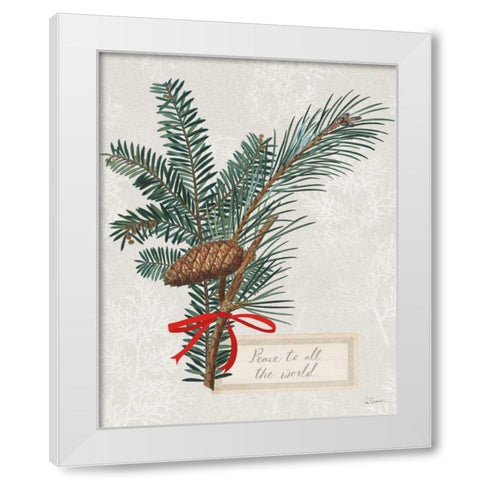 Joyful Tidings IV White Modern Wood Framed Art Print by Schlabach, Sue