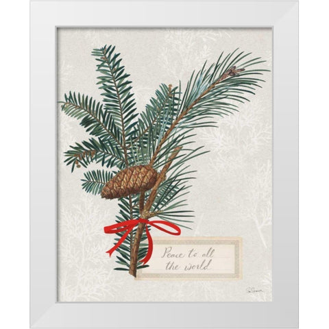 Joyful Tidings IV White Modern Wood Framed Art Print by Schlabach, Sue