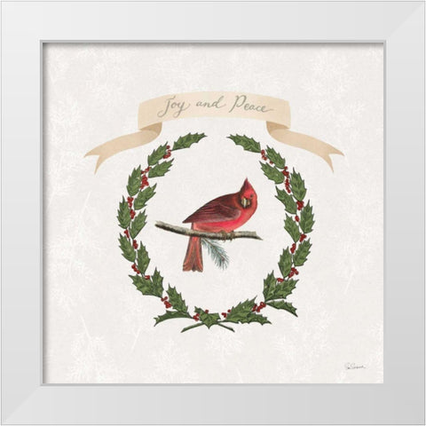 Joyful Tidings VII White Modern Wood Framed Art Print by Schlabach, Sue