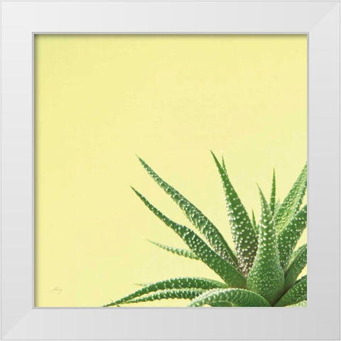 Succulent Simplicity II White Modern Wood Framed Art Print by Bradley, Felicity
