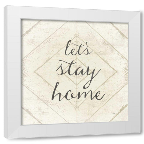 Country Collage VII Center White Modern Wood Framed Art Print by Pela Studio