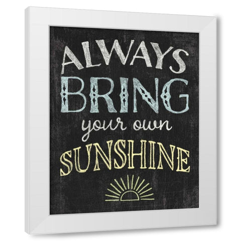 Winsome Words III White Modern Wood Framed Art Print by Hershey, Moira