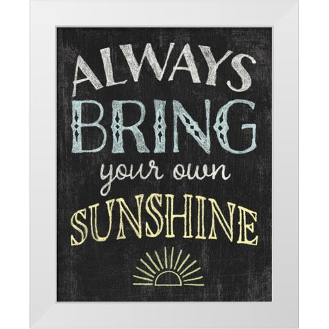 Winsome Words III White Modern Wood Framed Art Print by Hershey, Moira