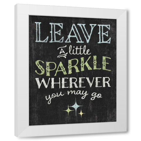 Winsome Words IV White Modern Wood Framed Art Print by Hershey, Moira