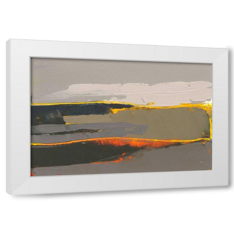 Ceide Study IV White Modern Wood Framed Art Print by Dowling, Grainne
