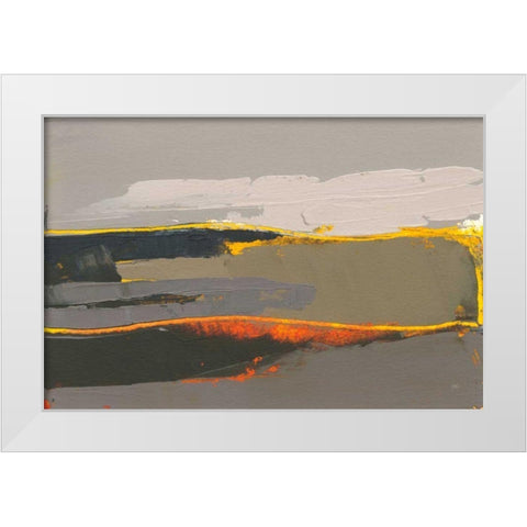 Ceide Study IV White Modern Wood Framed Art Print by Dowling, Grainne